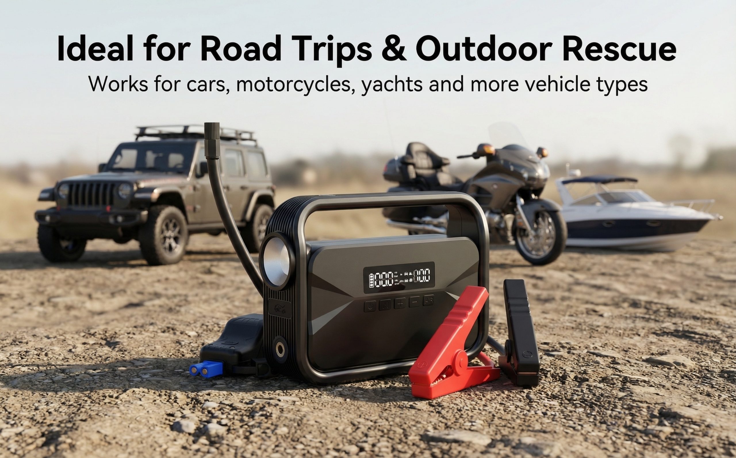 Ideal for Road Trips & Outdoor Rescue