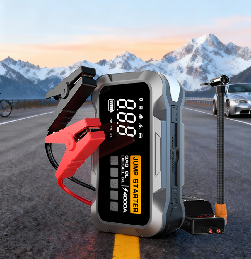 Jump Starter & Tire Inflator 2-in-1