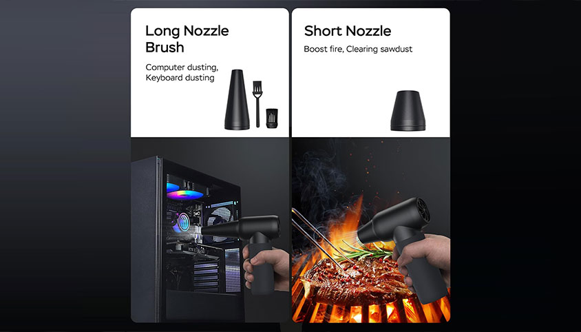 Long NozzleBrush VS Short Nozzle