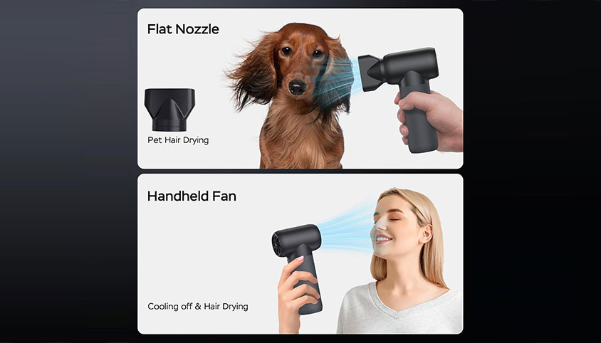 Flat Nozzle VS Handheld Fan
